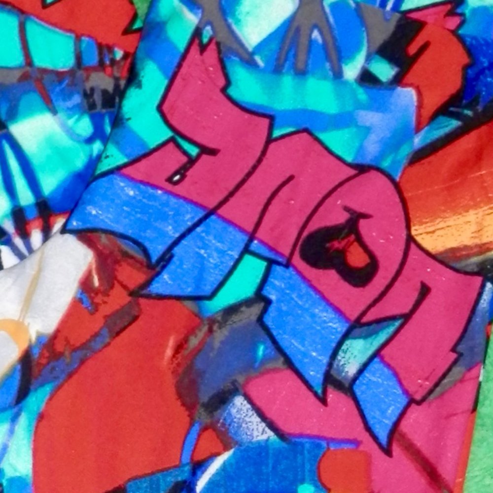 WOMEN'S NO BOUNDARIES COLORFUL PRINT LEGGINGS * SIZE XL * NEW WITHOUT TAGS * - Picture 2 of 4